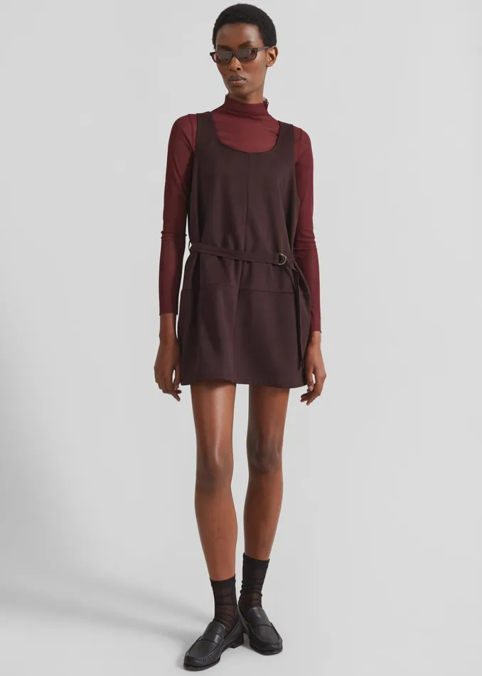 The Frankie Shop Dresses Kildare Faux Suede Dress 8211 Plum 8211 Women