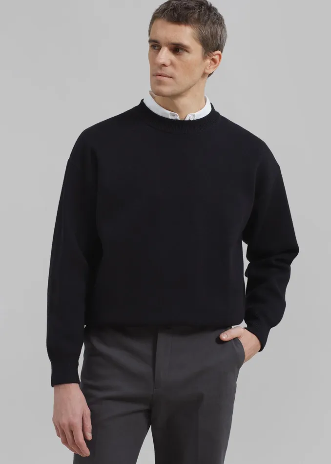 The Frankie Shop Knitwear Arne Sweater 8211 Black 8211 Men