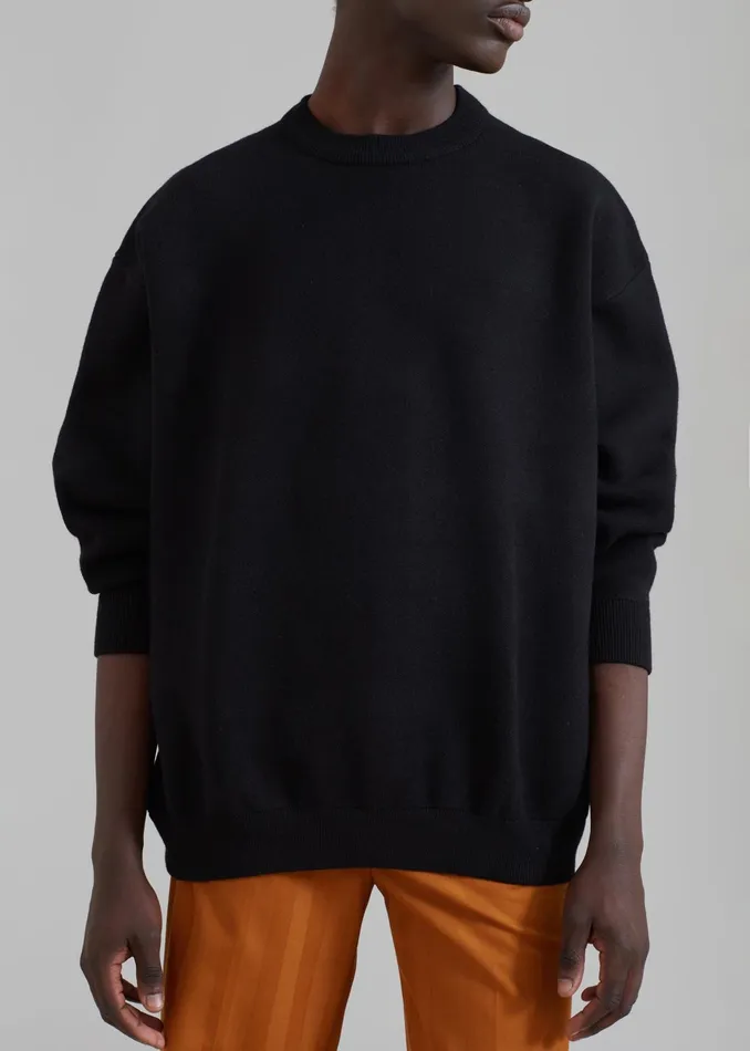 The Frankie Shop Knitwear Arne Sweater 8211 Black 8211 Men