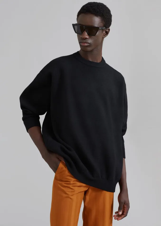 The Frankie Shop Knitwear Arne Sweater 8211 Black 8211 Men