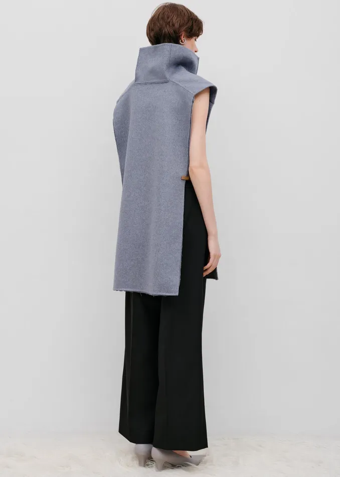 The Frankie Shop Knitwear Bevza Manishka Vest 8211 Grey 8211 Women