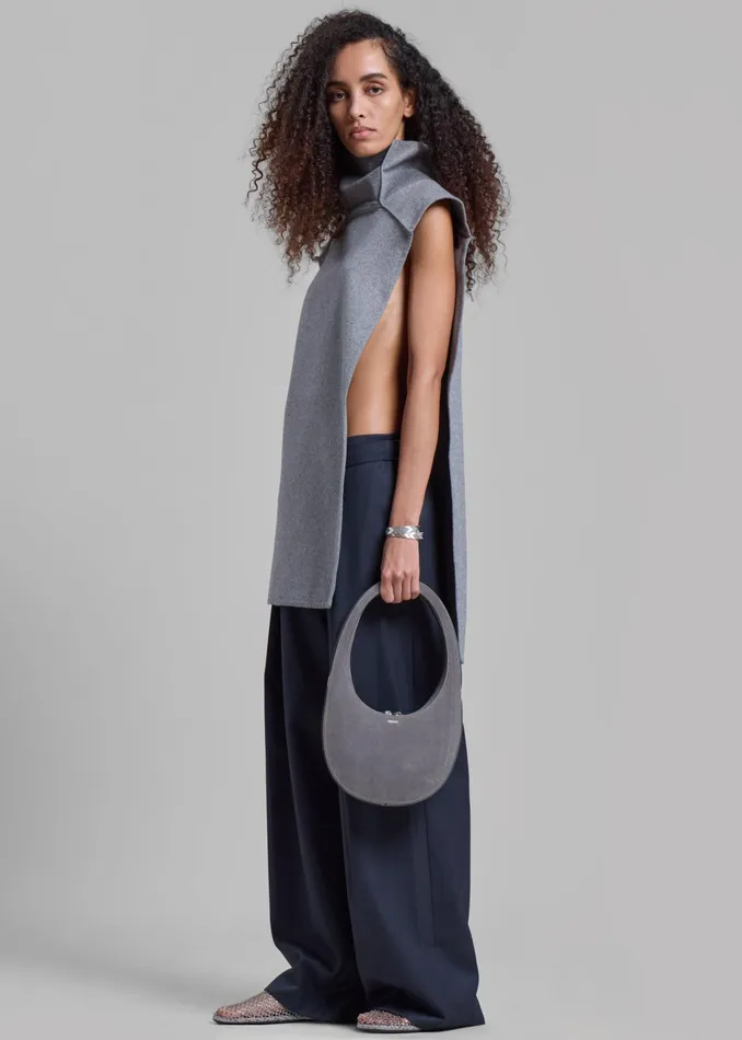 The Frankie Shop Knitwear Bevza Manishka Vest 8211 Grey 8211 Women