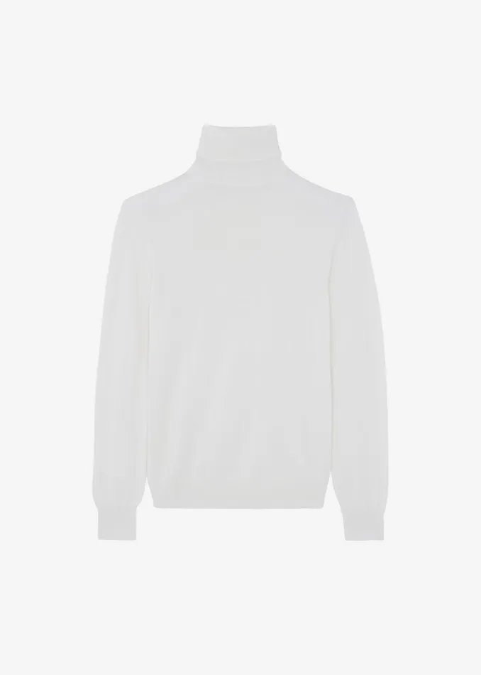 The Frankie Shop Knitwear Eve Thin Turtleneck Sweater 8211 Ivory 8211 Women