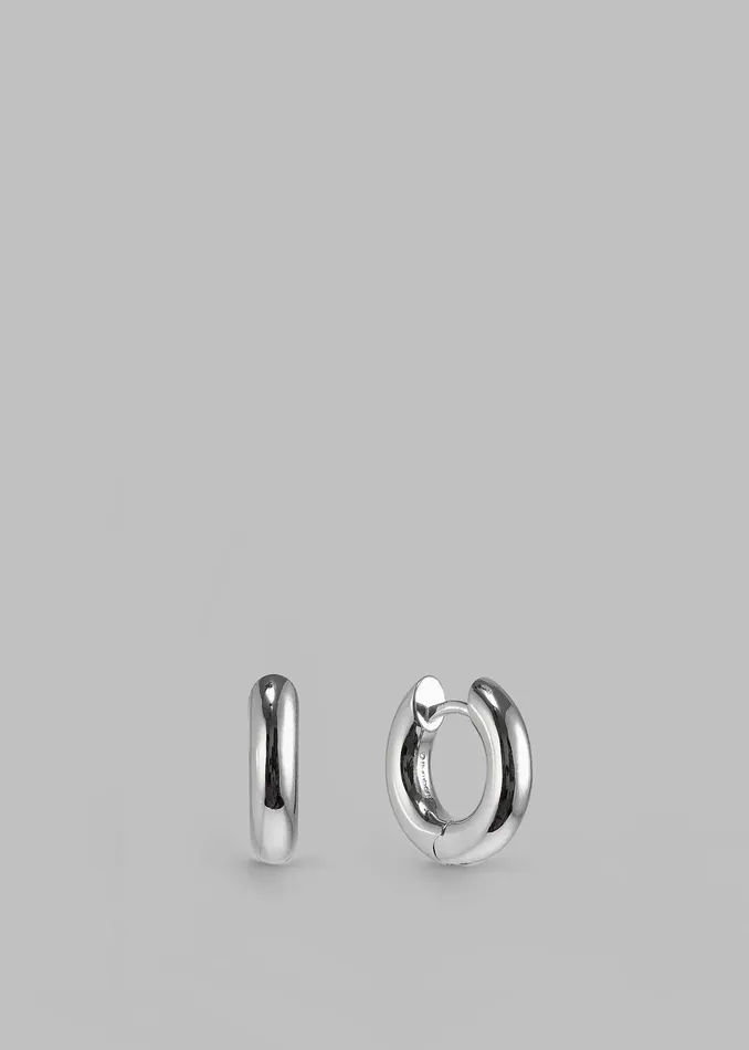 The Frankie Shop Otiumberg Small Chunky Hoops 8211 Sterling Silver 8211 Women