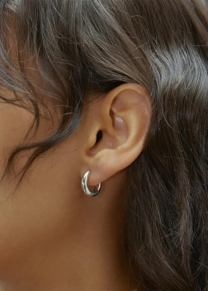 The Frankie Shop Otiumberg Small Chunky Hoops 8211 Sterling Silver 8211 Women
