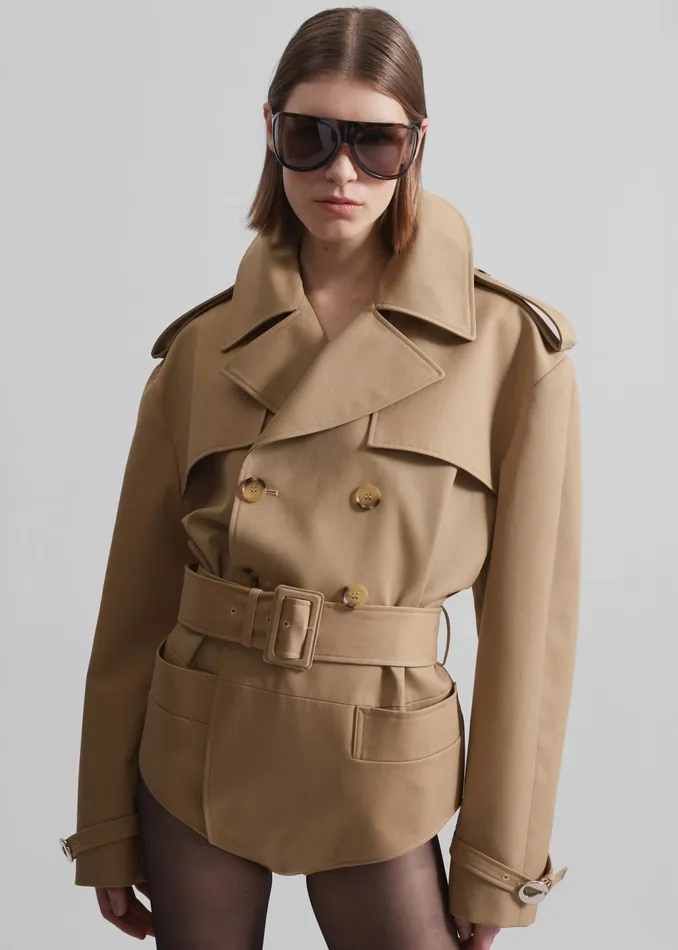 The Frankie Shop Outerwear Coperni Body Trench Coat 8211 Beige 8211 Women