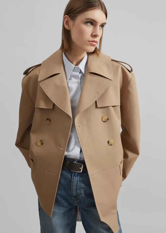 The Frankie Shop Outerwear Coperni Body Trench Coat 8211 Beige 8211 Women