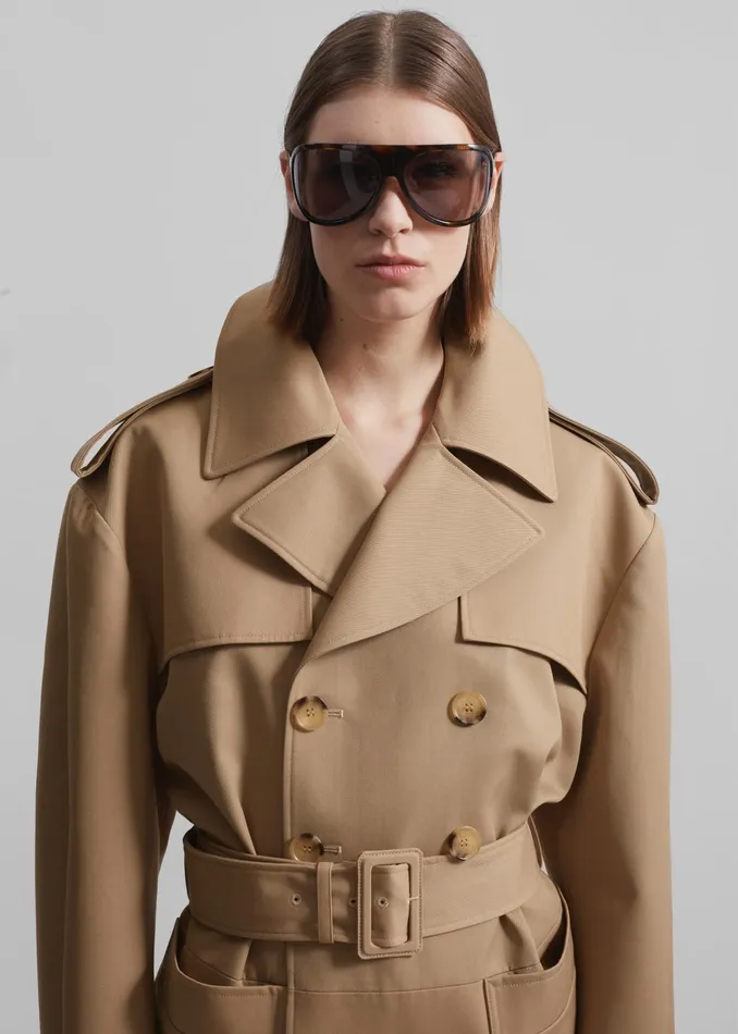The Frankie Shop Outerwear Coperni Body Trench Coat 8211 Beige 8211 Women