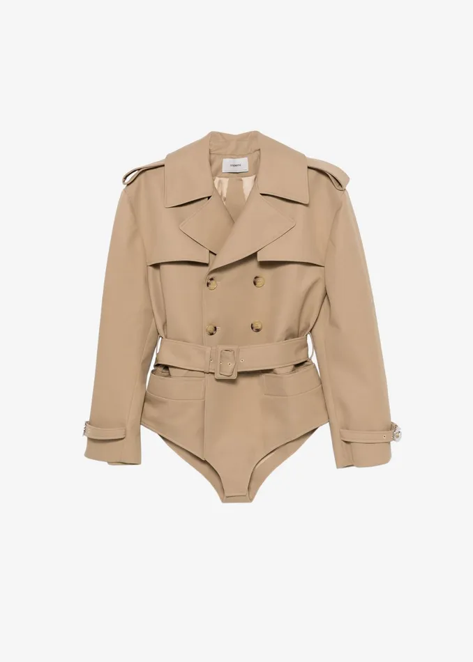 The Frankie Shop Outerwear Coperni Body Trench Coat 8211 Beige 8211 Women
