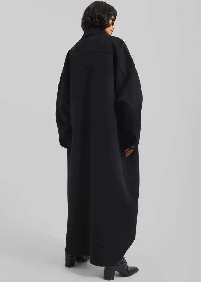 The Frankie Shop Outerwear Dallas Wool Overcoat 8211 Black 8211 Women