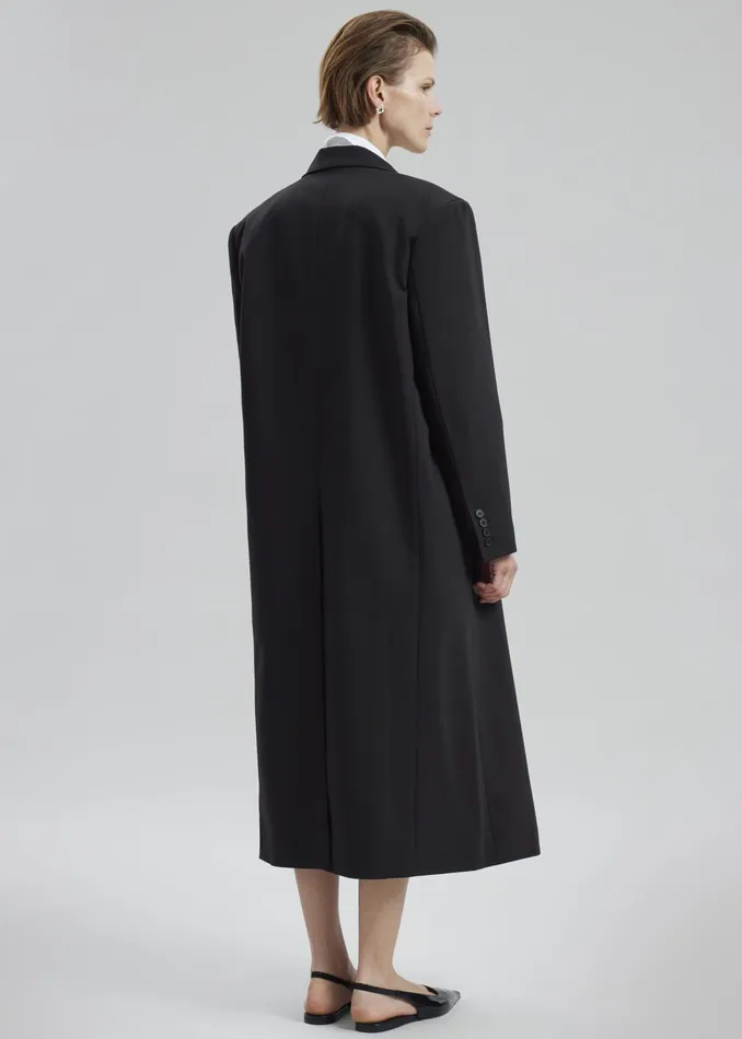 The Frankie Shop Outerwear Dex Double Breasted Coat 8211 Black 8211 Women