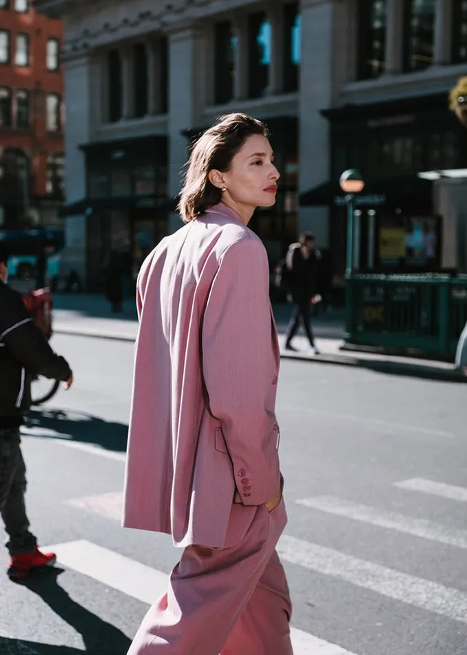 The Frankie Shop Outerwear Gelso Oversized Blazer 8211 Rose 8211 Women