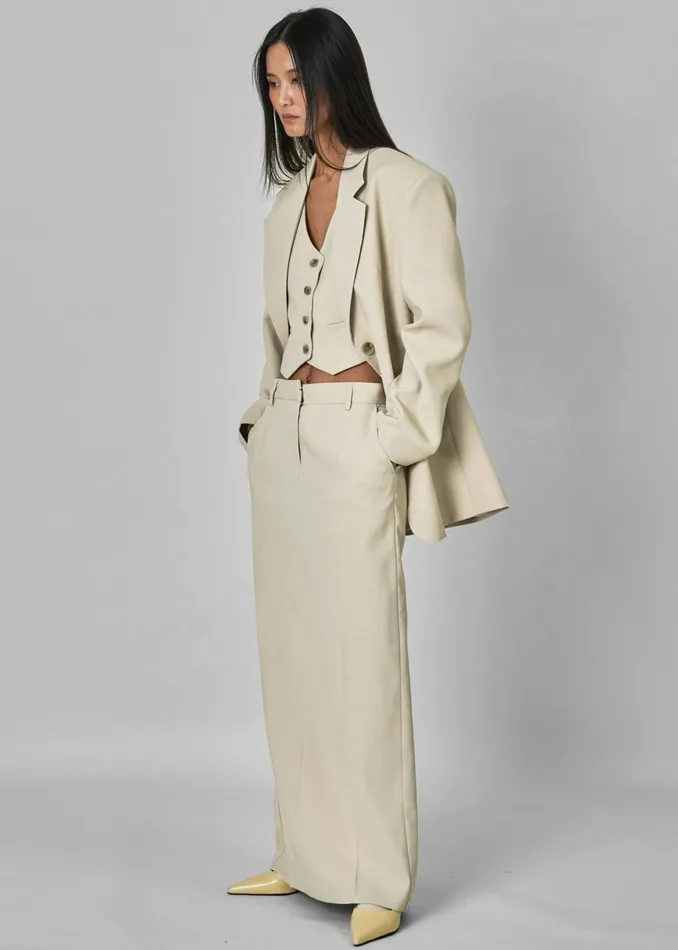 The Frankie Shop Outerwear Indio Vest 8211 Beige 8211 Women