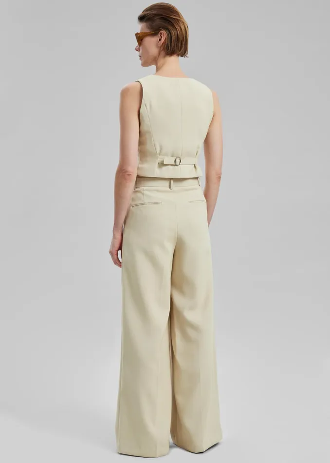 The Frankie Shop Outerwear Indio Vest 8211 Beige 8211 Women