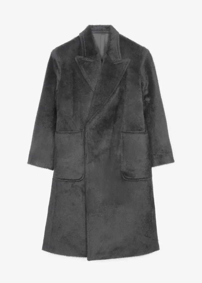 The Frankie Shop Outerwear Jaylene Oversized Wool Coat 8211 Grey 8211 Women