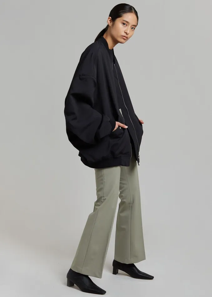 The Frankie Shop Outerwear Lumi Bomber Jacket 8211 Black 8211 Women