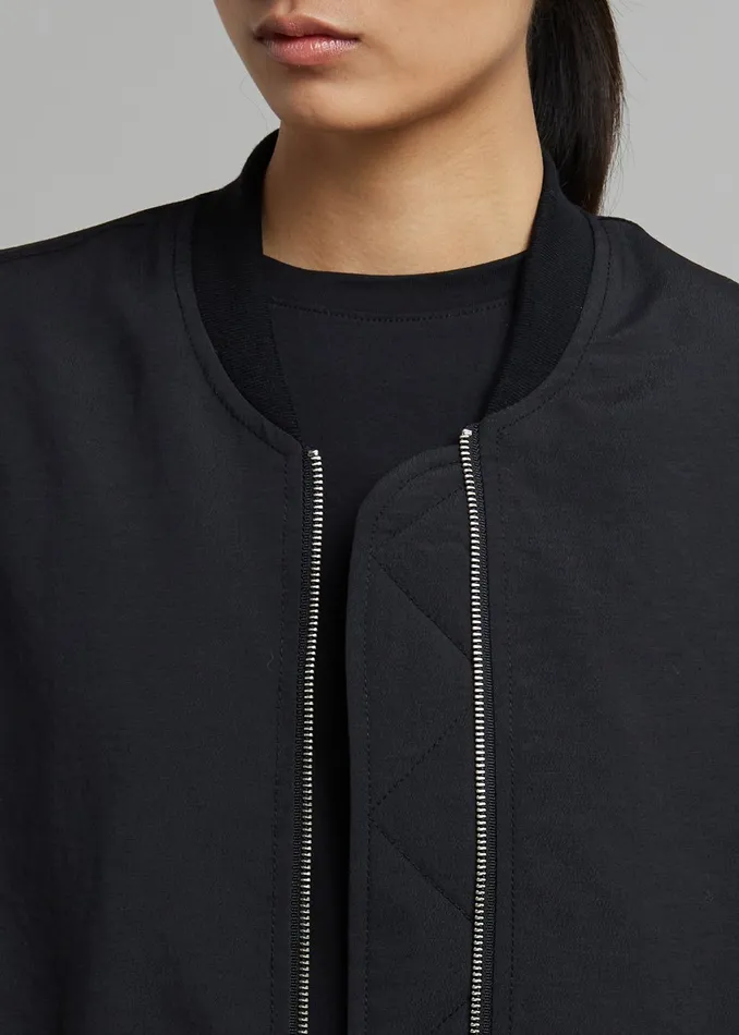 The Frankie Shop Outerwear Lumi Bomber Jacket 8211 Black 8211 Women