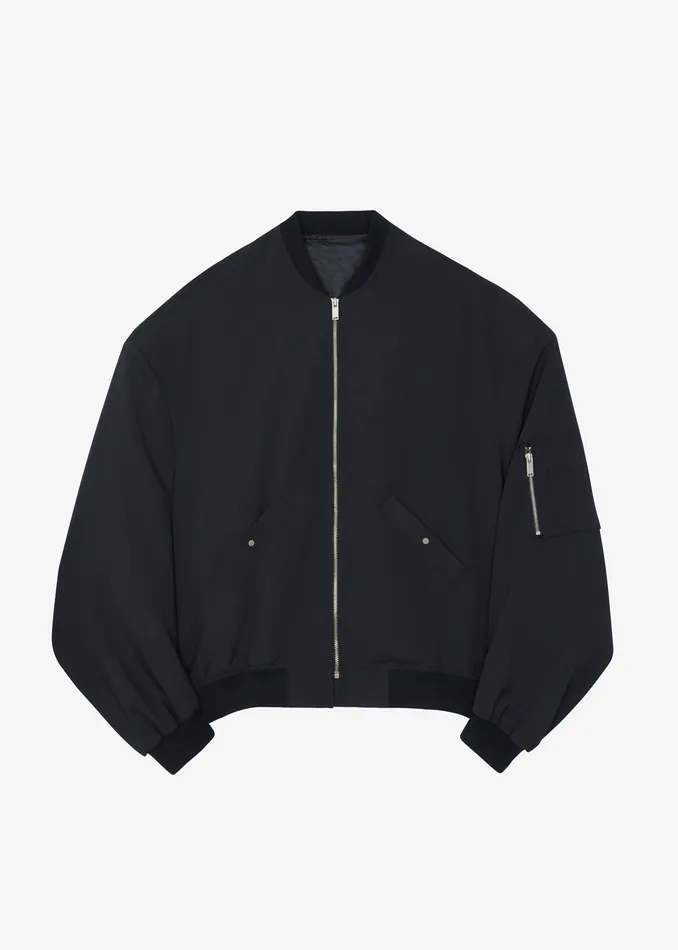 The Frankie Shop Outerwear Lumi Bomber Jacket 8211 Black 8211 Women