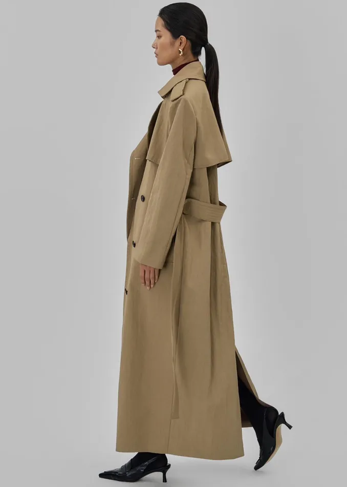 The Frankie Shop Outerwear Rolen Trench Coat 8211 Beige 8211 Women