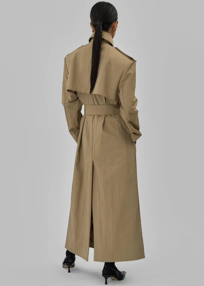 The Frankie Shop Outerwear Rolen Trench Coat 8211 Beige 8211 Women
