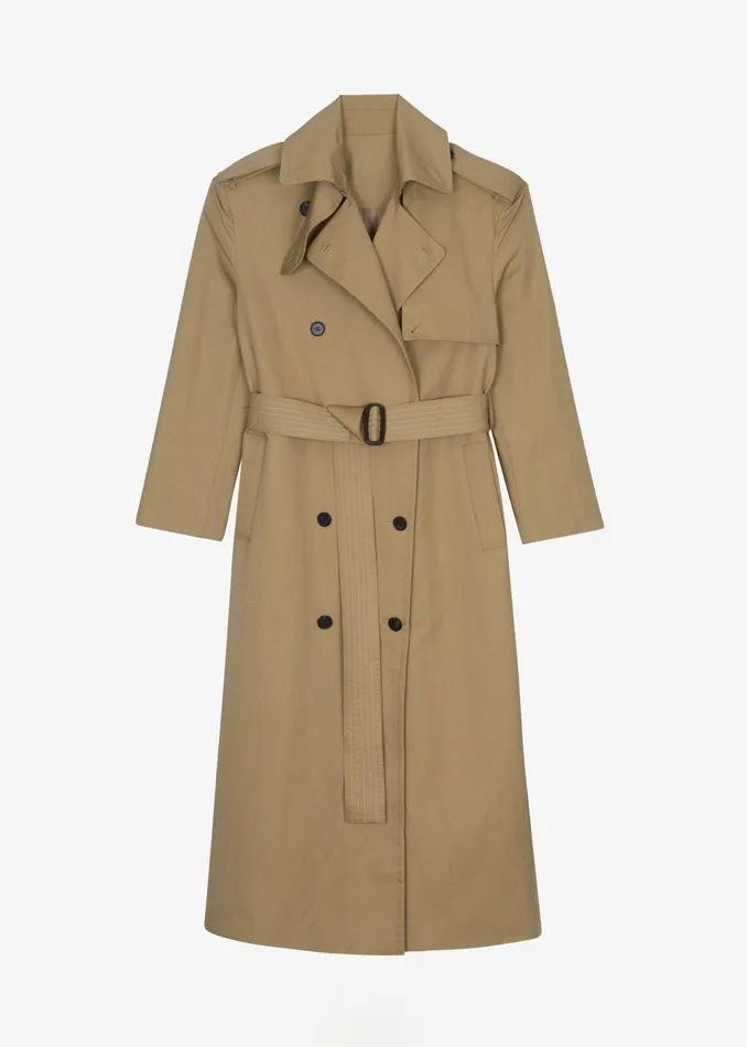 The Frankie Shop Outerwear Rolen Trench Coat 8211 Beige 8211 Women