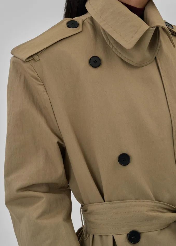 The Frankie Shop Outerwear Rolen Trench Coat 8211 Beige 8211 Women