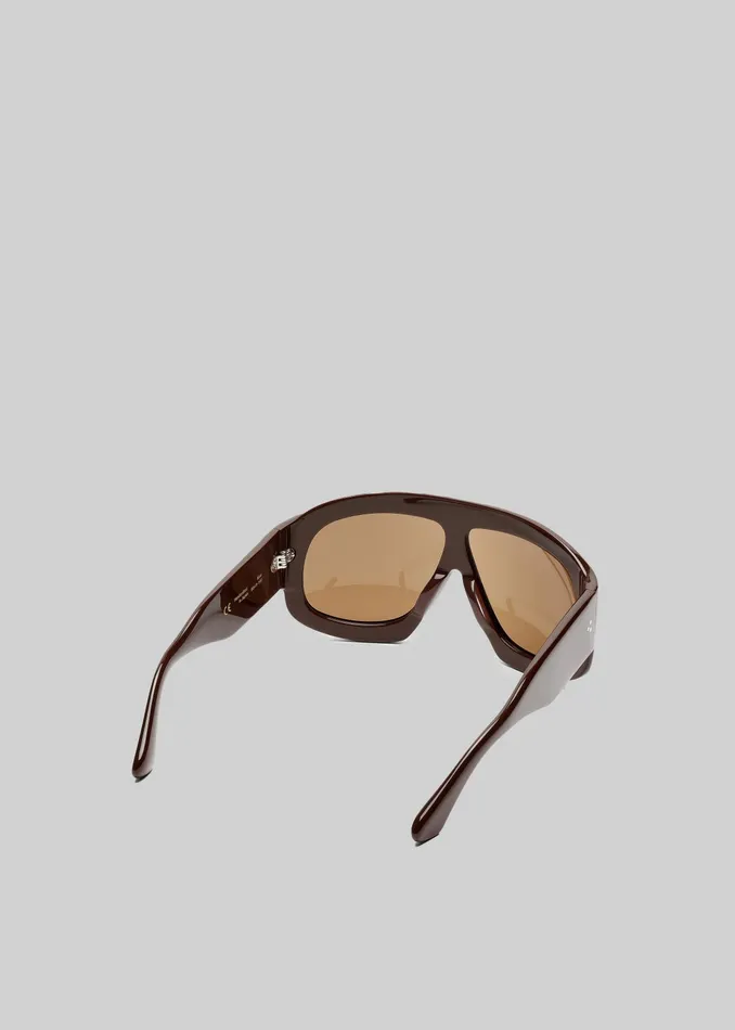 The Frankie Shop Port Tanger Mari Sunglasses 8211 Alkakaw AcetateTobacco 8211 MenWomen