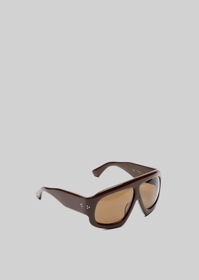 The Frankie Shop Port Tanger Mari Sunglasses 8211 Alkakaw AcetateTobacco 8211 MenWomen