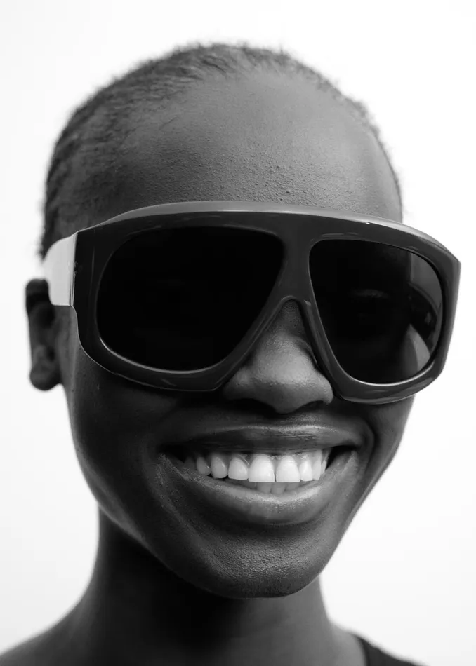 The Frankie Shop Port Tanger Mari Sunglasses 8211 Alkakaw AcetateTobacco 8211 MenWomen