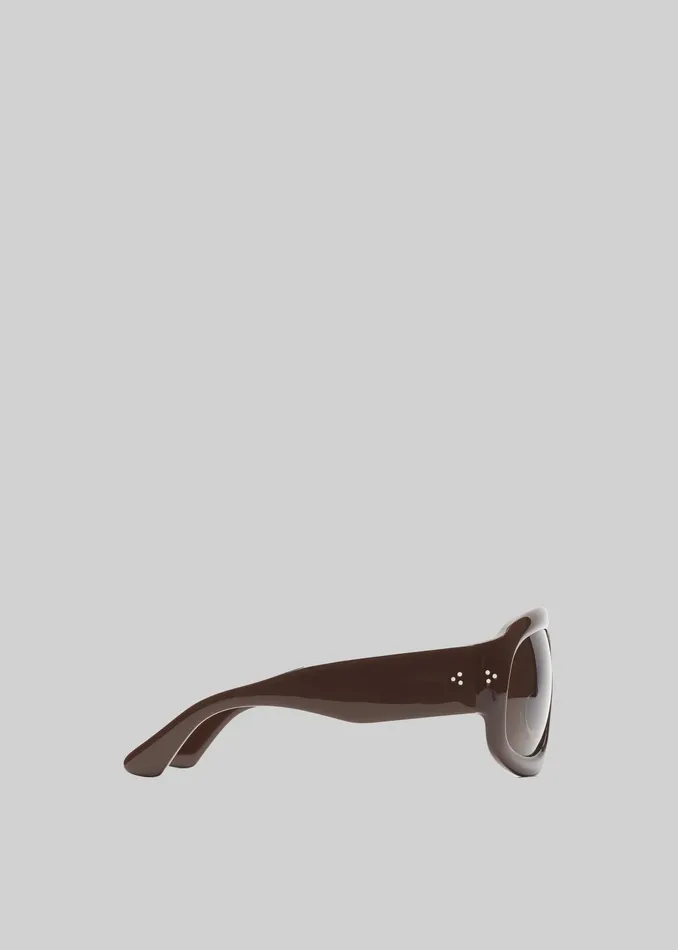 The Frankie Shop Port Tanger Mari Sunglasses 8211 Alkakaw AcetateTobacco 8211 MenWomen