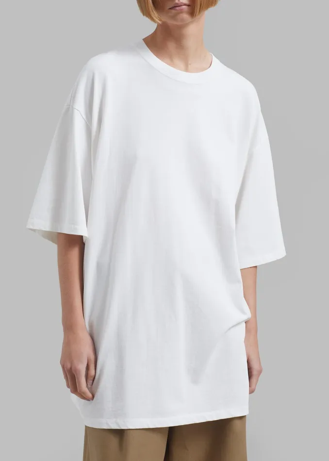 The Frankie Shop Tops Avak Oversized Tee 8211 White 8211 Women