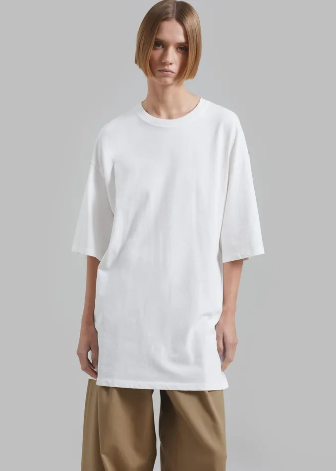 The Frankie Shop Tops Avak Oversized Tee 8211 White 8211 Women