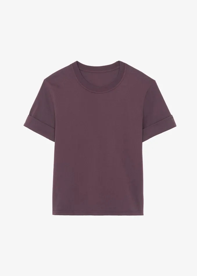 The Frankie Shop Tops Cece TShirt 8211 Burgundy 8211 Women