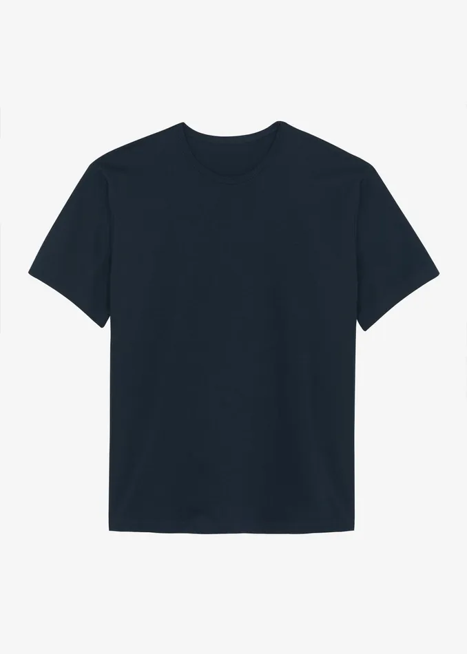 The Frankie Shop Tops Connell Boxy Tee 8211 Navy 8211 Women