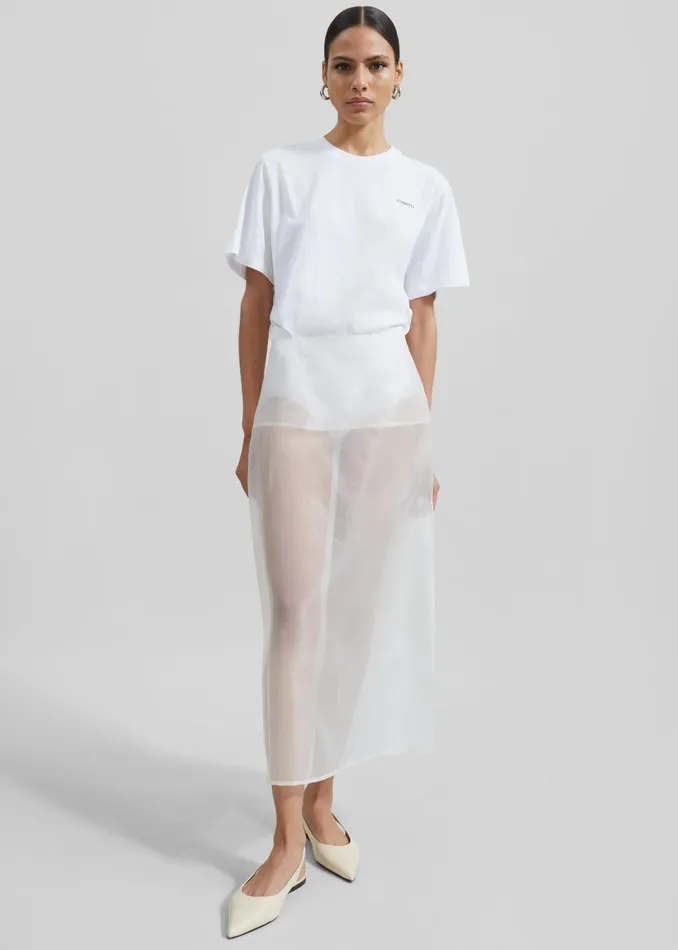 The Frankie Shop Tops Coperni TShirt Bodysuit 8211 White 8211 Women