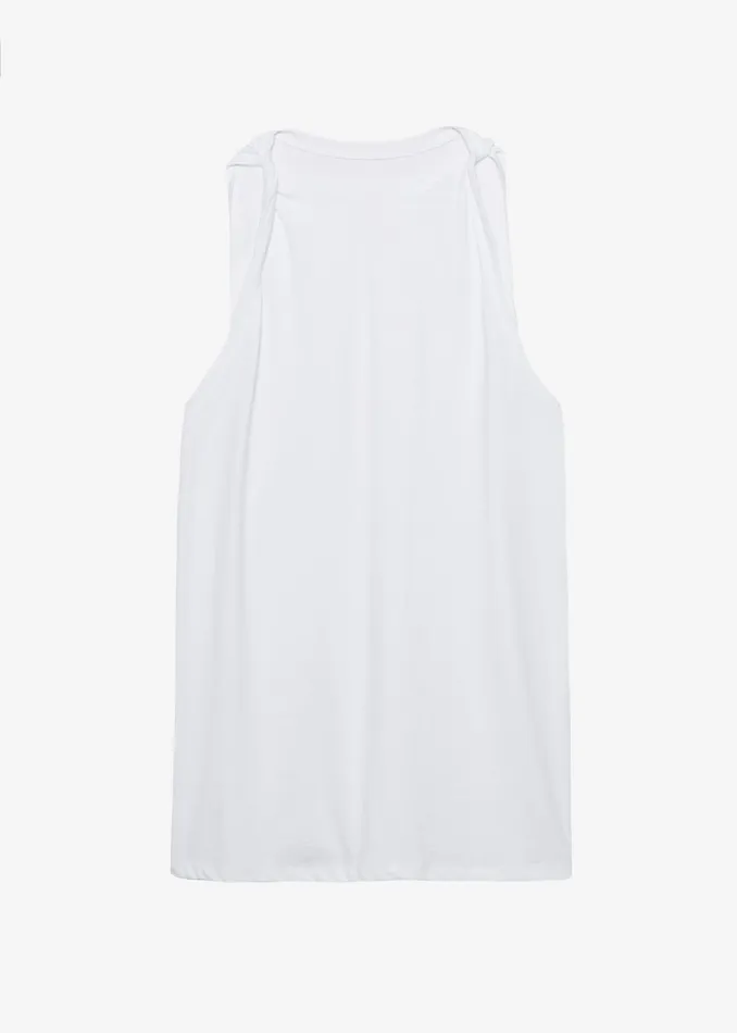 The Frankie Shop Tops Erika Twisted Sleeve Tank 8211 White 8211 Women