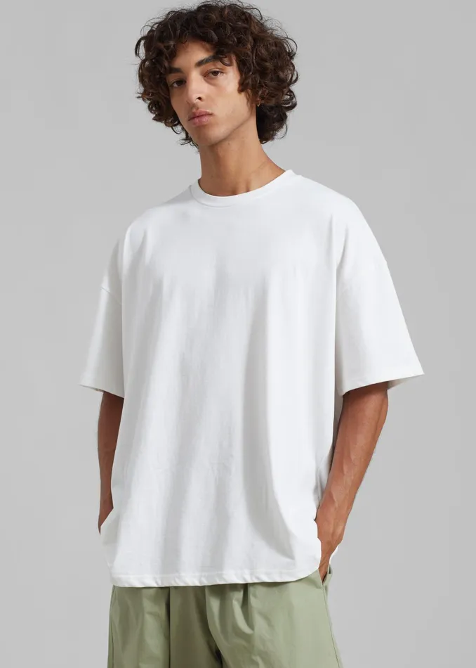 The Frankie Shop Tops Faro Boxy Tee 8211 White 8211 MenWomen