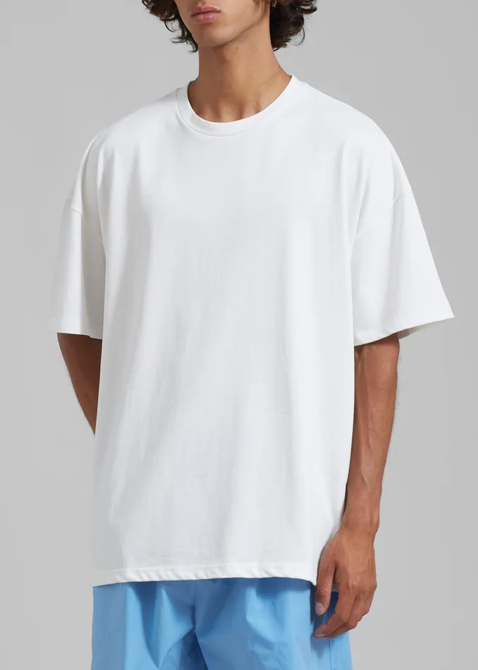 The Frankie Shop Tops Faro Boxy Tee 8211 White 8211 MenWomen