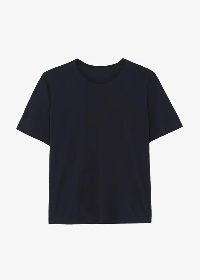 The Frankie Shop Tops Harper Soft Organic TShirt 8211 Black 8211 Women