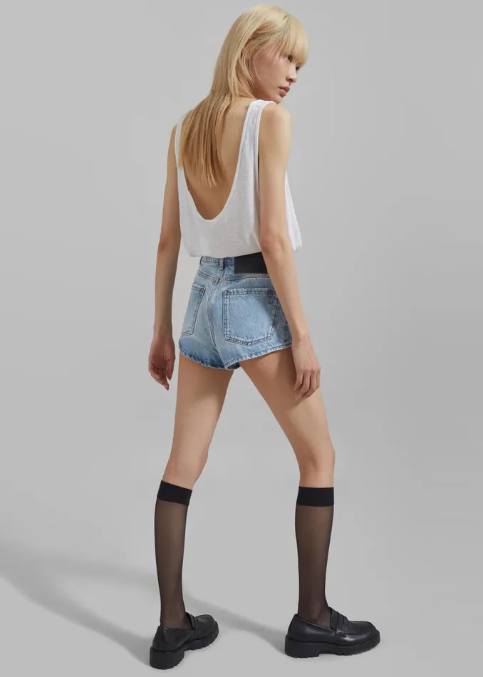 The Frankie Shop Tops Josie Scoop Neck Tank Top 8211 White 8211 Women