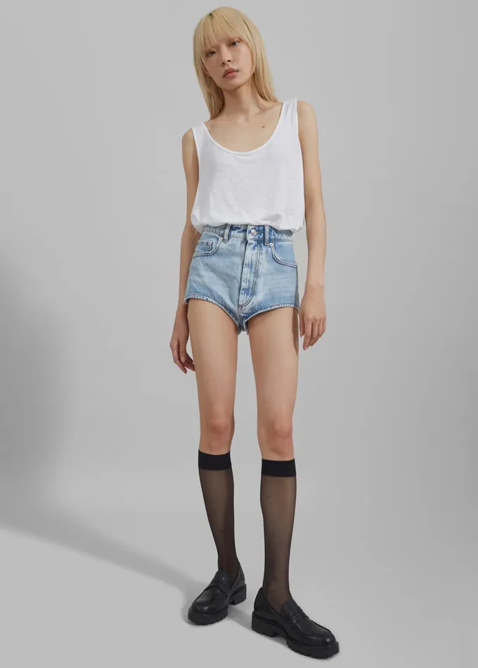 The Frankie Shop Tops Josie Scoop Neck Tank Top 8211 White 8211 Women