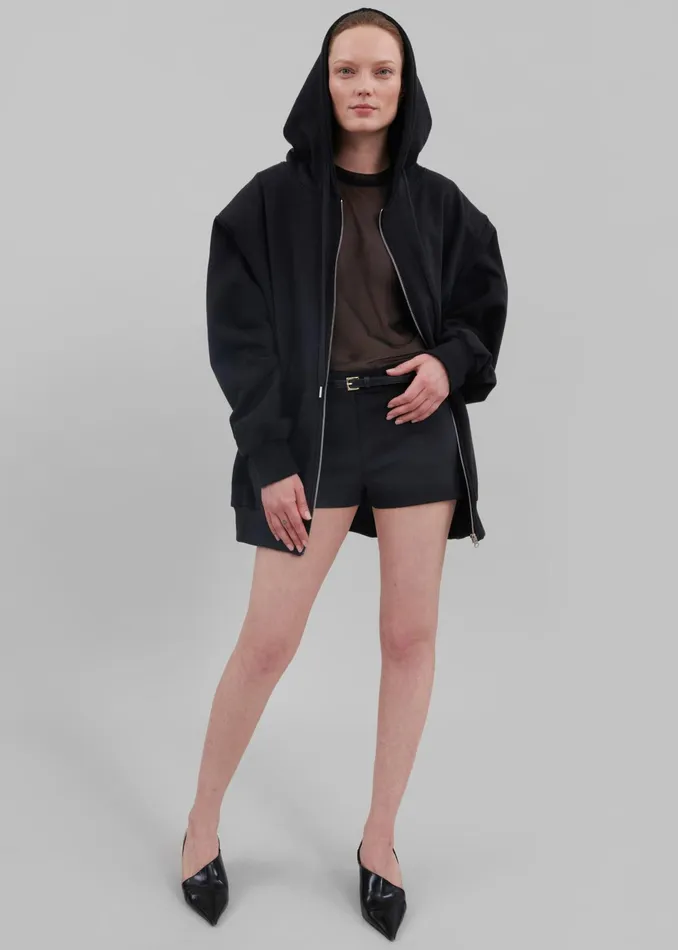 The Frankie Shop Tops Ramy Mesh Tee 8211 Black 8211 Women