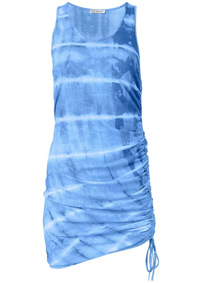 TIE DYE LOUNGE TANK DRESS Blue Multi Women VENUS Dresses