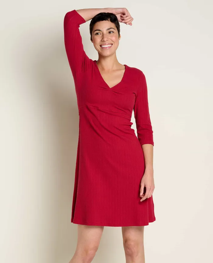 ToadandCo Dresses Women8217s Rosalinda Cable Rib Dress Berry
