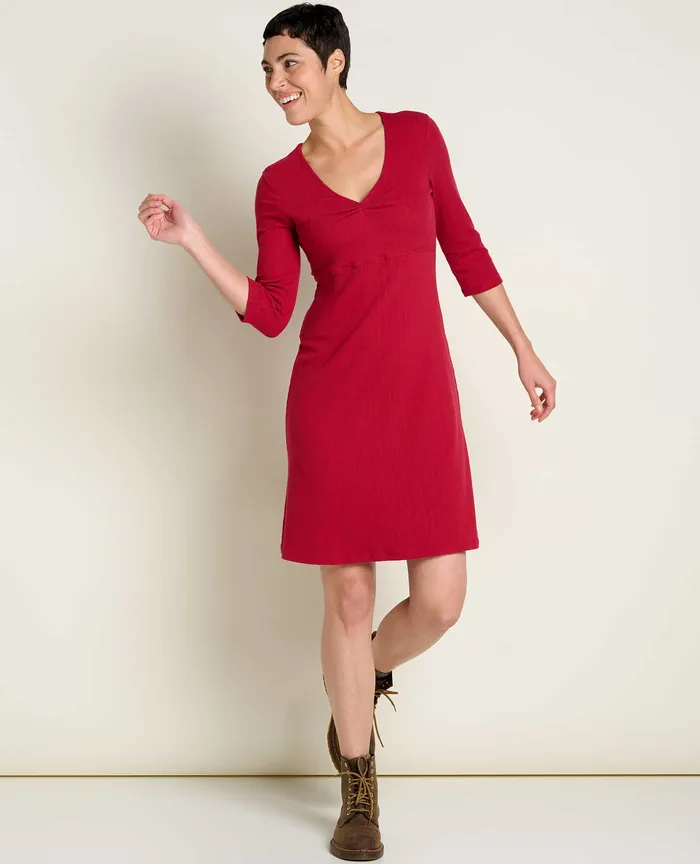 ToadandCo Dresses Women8217s Rosalinda Cable Rib Dress Berry