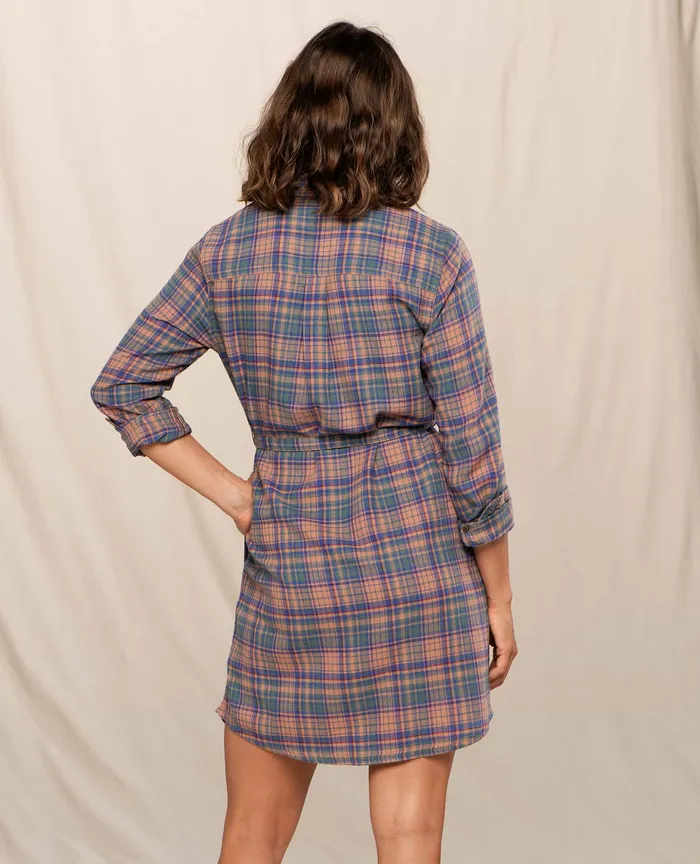 ToadandCo Flannels Women8217s ReForm Flannel Shirtdress Fawn