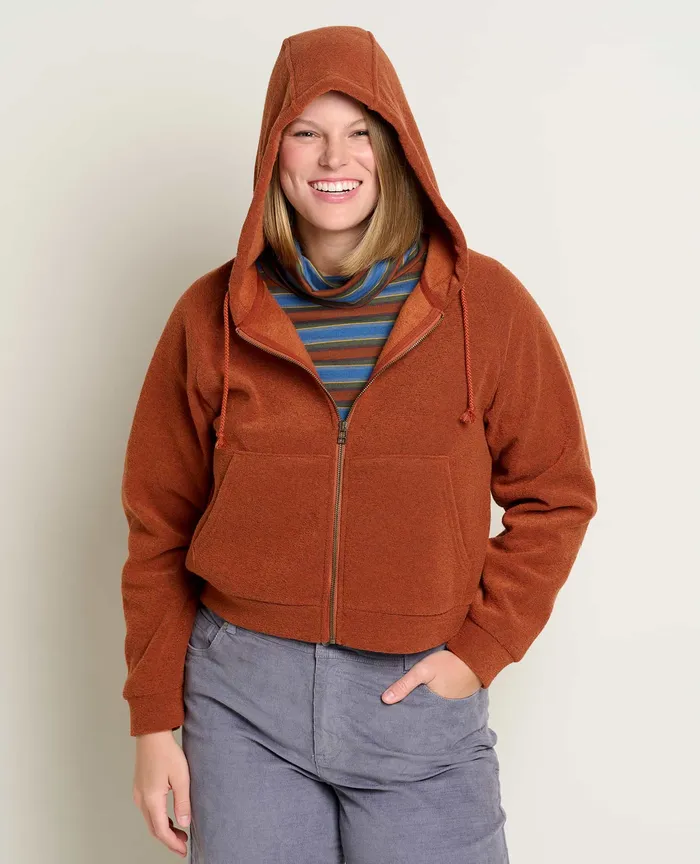 ToadandCo Whitney Terry Zip Hoodie Cinnamon Women8217s Jackets and Layers