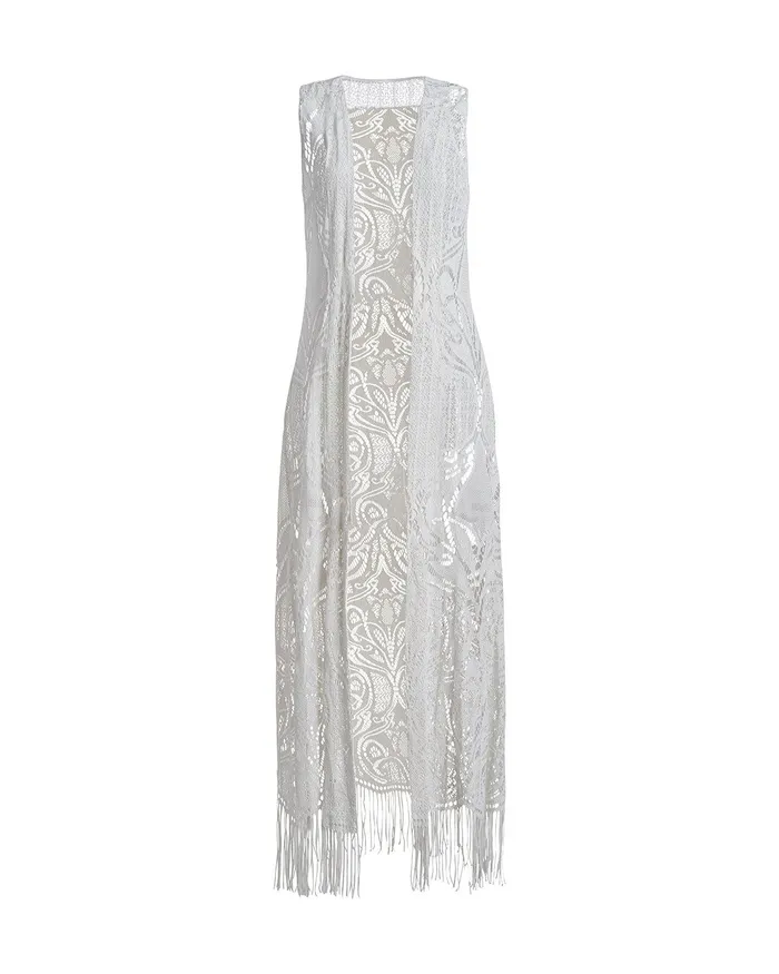 Tops and Bodysuits Women PatBO METALLIC LACE DUSTER FINAL SALE