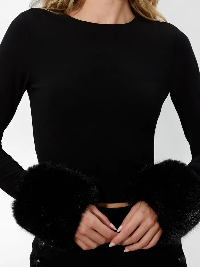 Tops Women Alice Olivia Delaina Top Black