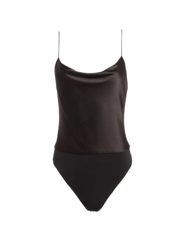 Tops Women Alice Olivia Harmon Bodysuit Black